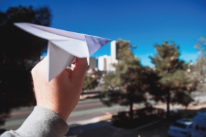 Throwing a Paper Plane