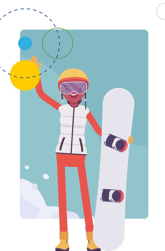 Cartoon Snowboarder
