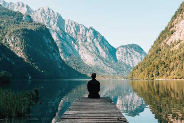 Man on dock