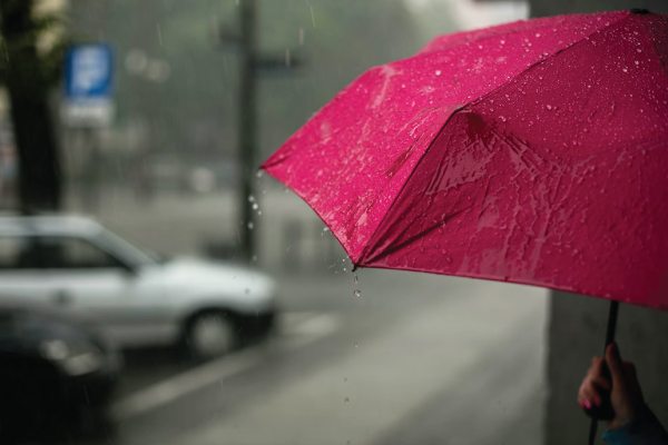 Umbrella in the rain