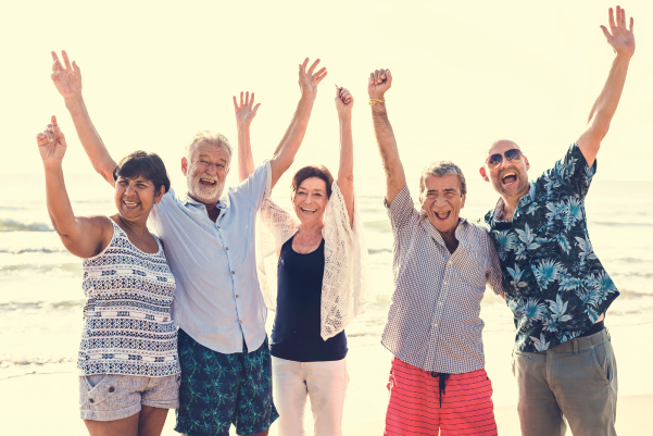 Snowbirds on Beach