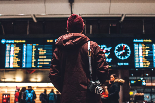 Traveler at Airport