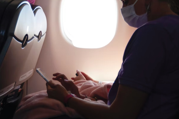 Mask on Airplane