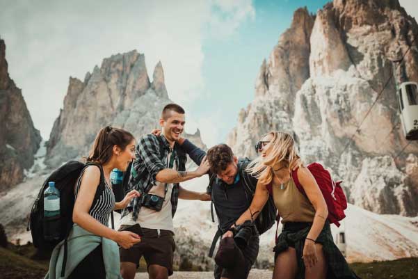 Friends Traveling Together