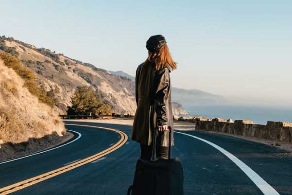 Traveler on Road