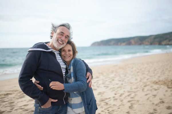 Senior Couple on Beach