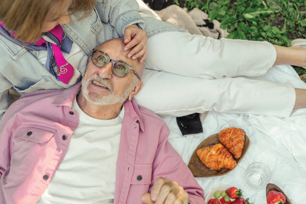 Seniors on a picnic