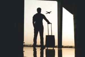 Man in airport