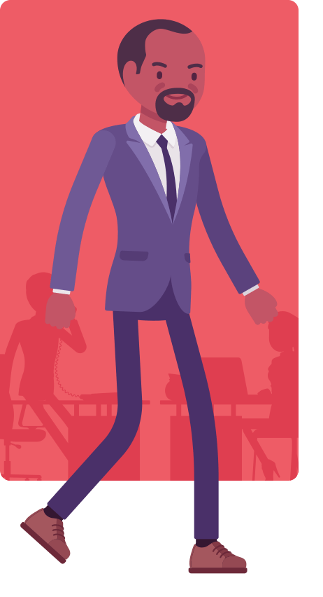 guy_walking CAP business man walking cartoon