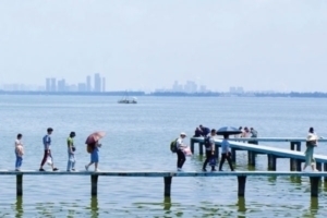 Walking on Pier