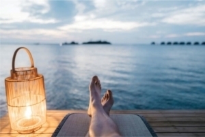 Relaxing on the dock