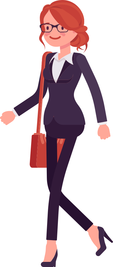 woman_walking CAP business women walking cartoon