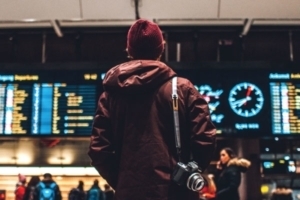 Man Waiting in Airport