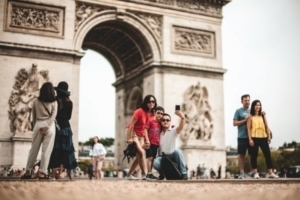 Tourists in France