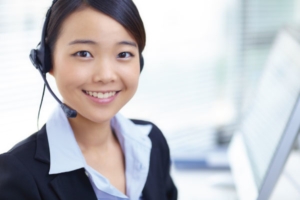 Asian Woman with Headset