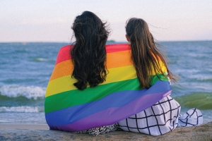 Pride Flag at Beach