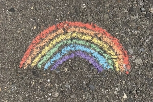 Chalk Rainbow Drawing
